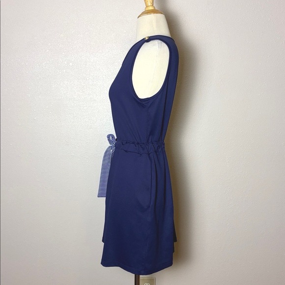 L'OEUF POCHE' Medium Navy Blue Made in USA Athletic Dress Tennis Golf Pickleball - Picture 5 of 12